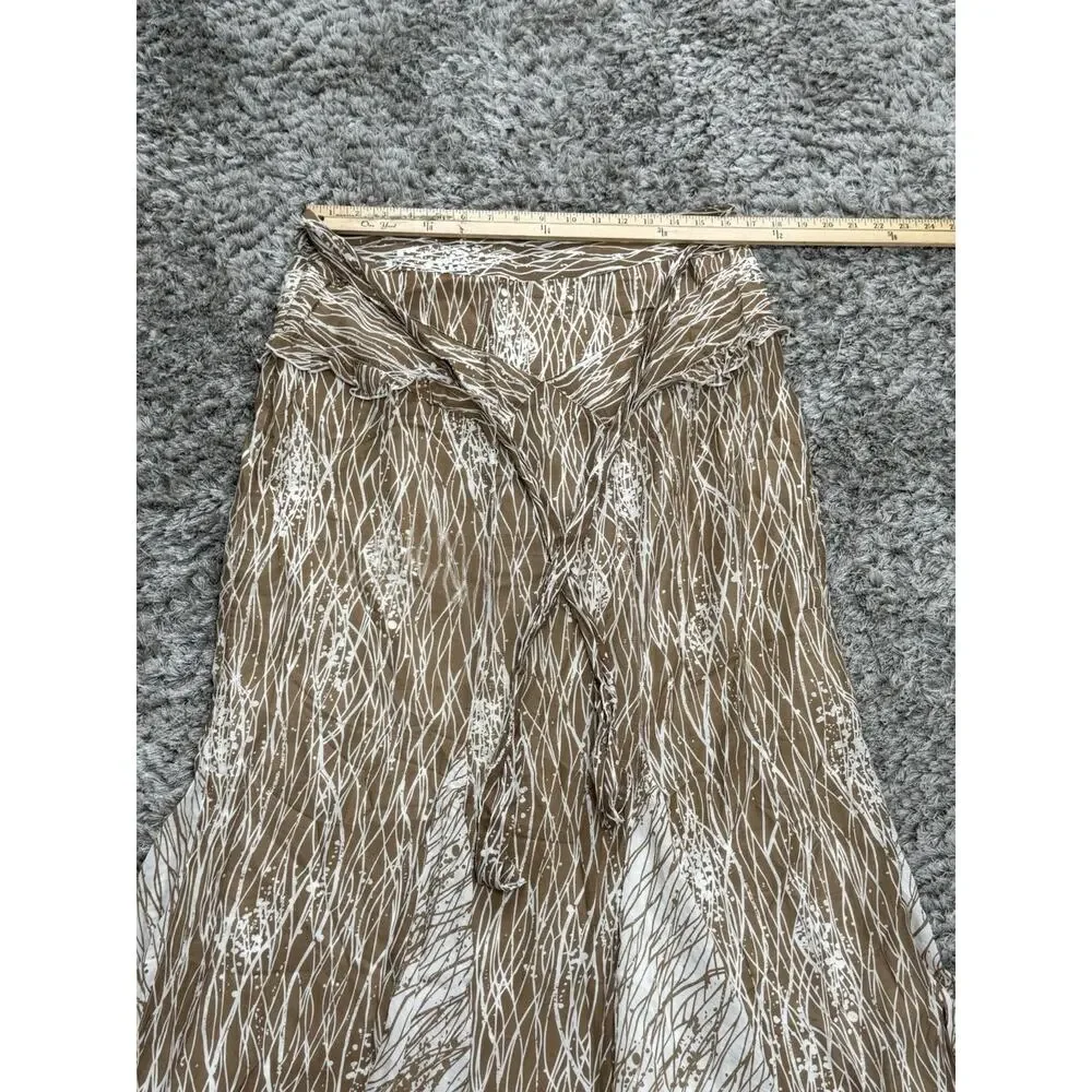 Anna Sui Anthropologie Maxi Skirt Brown Boho Prairie Fairycore Cottagecore 10